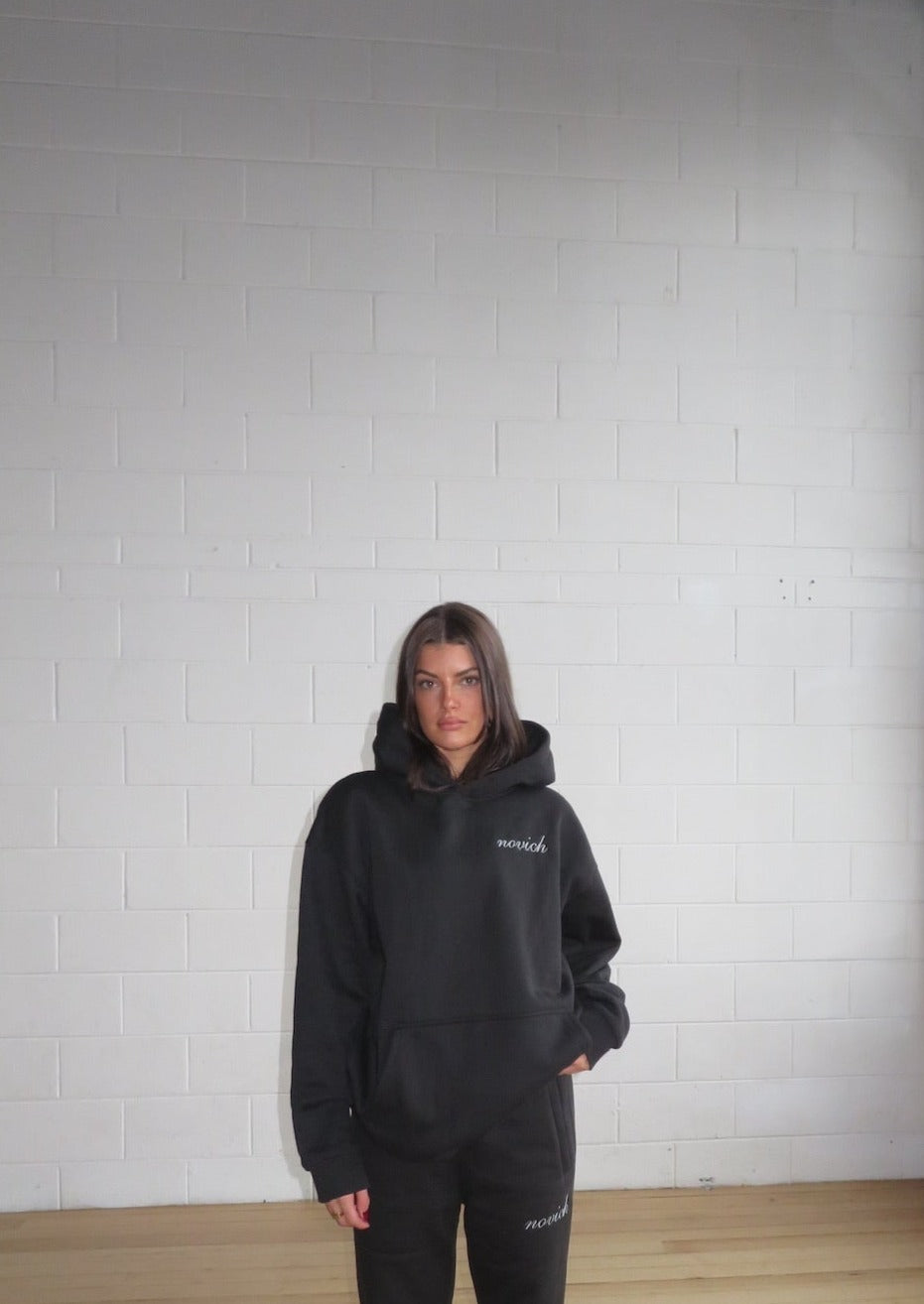 ESSENTIAL LOGO HOODIE - CHARCOAL